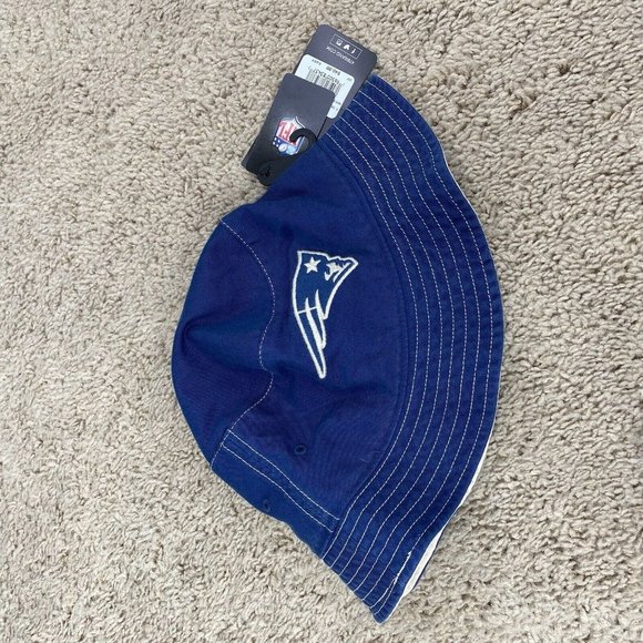New‎ England Patriots '47 Trailhead Bucket Hat Navy Washed OSFM NFL Cap NWT - Picture 4 of 7